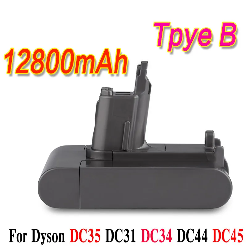 

22.2V 12800mAh Li-ion Vacuum Battery for Dyson DC35, DC45 DC31, DC34, DC44, DC31 Animal, DC35 Animal,917083-01 Type B
