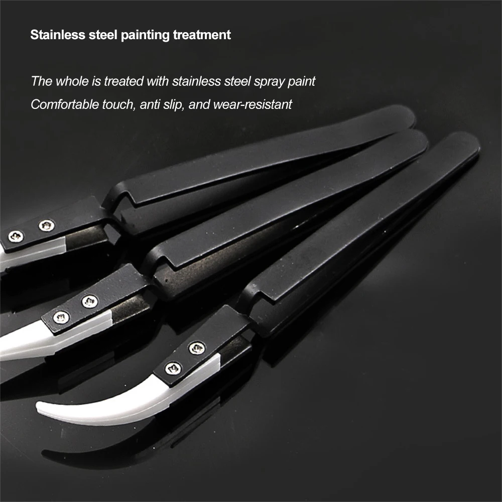 Нержавеющий антимагнитный электронный пинцет противоскользящий антикислотный