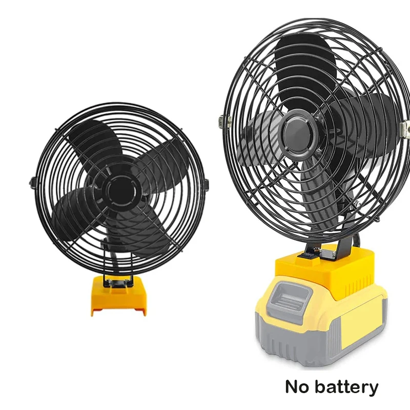 Portable Workshop Jobsite Working Fan For Dewalt 20V  MAX Li-Ion Flexvolt Battery DCB200 DCB201 Cordless Li-Ion Bare Tool