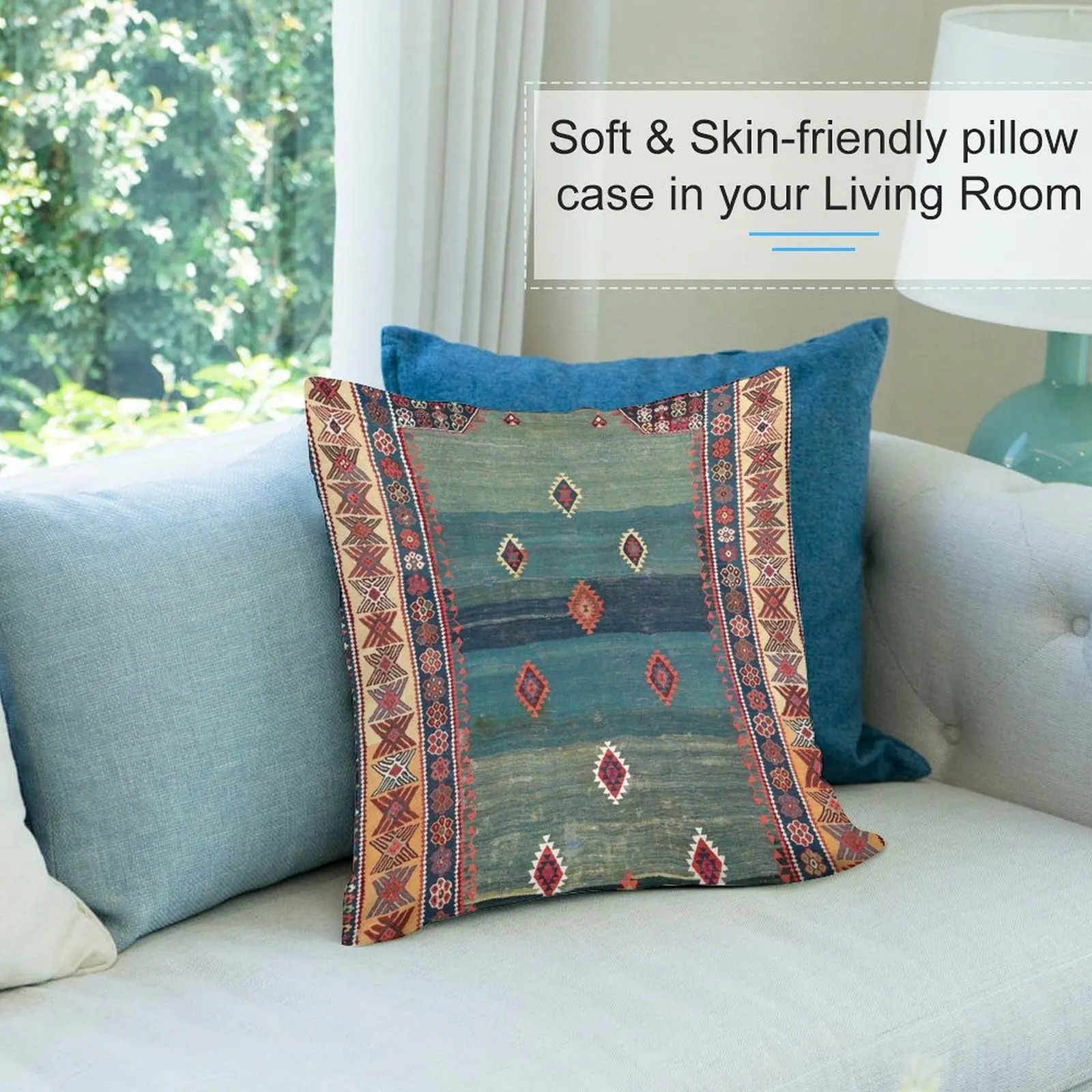 Sivas Античная Турецкая нишевая декоративная подушка с принтом Kilim предметы