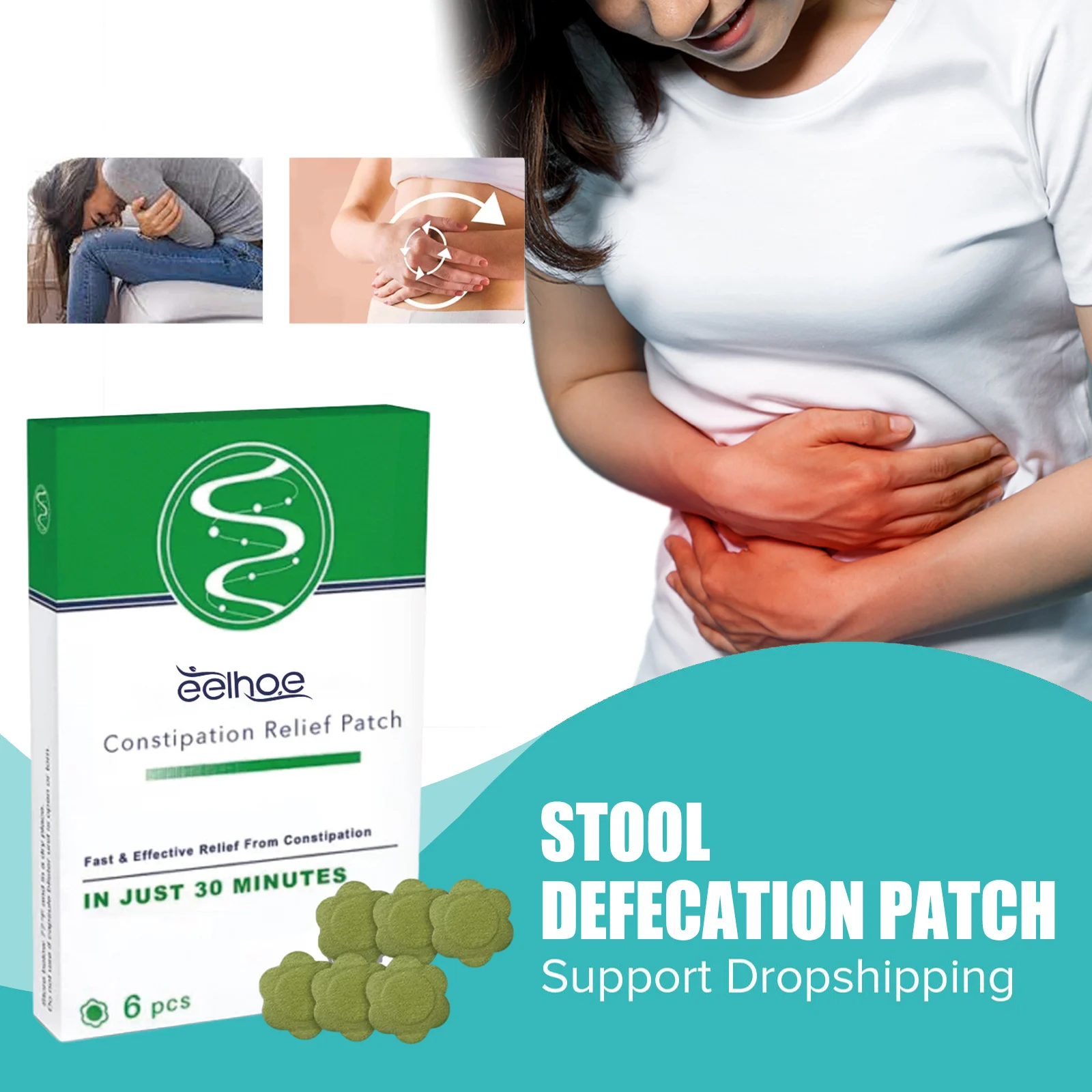 

Constipation Detox Plaster Relaxing Bowel Movements Flatulence Bloating Promote Intestinal Peristalsis Dry Stool Soothing Patch