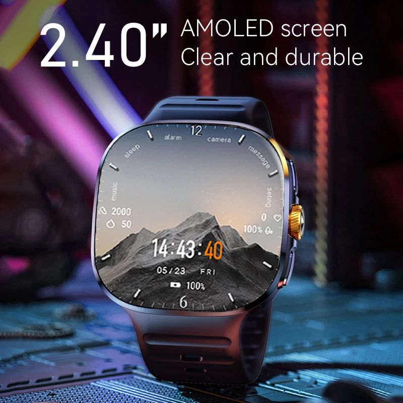 Смарт-часы с поддержкой 5G4G3G, AMOLED-экран 720*720, HD-видеозвонки, 16 ГБ+256 ГБ памяти, аккумулятор 2100 мАч, Google APP, Wi-Fi, GPS (art.: 3920daf335ea5) - 3920daf335ea5