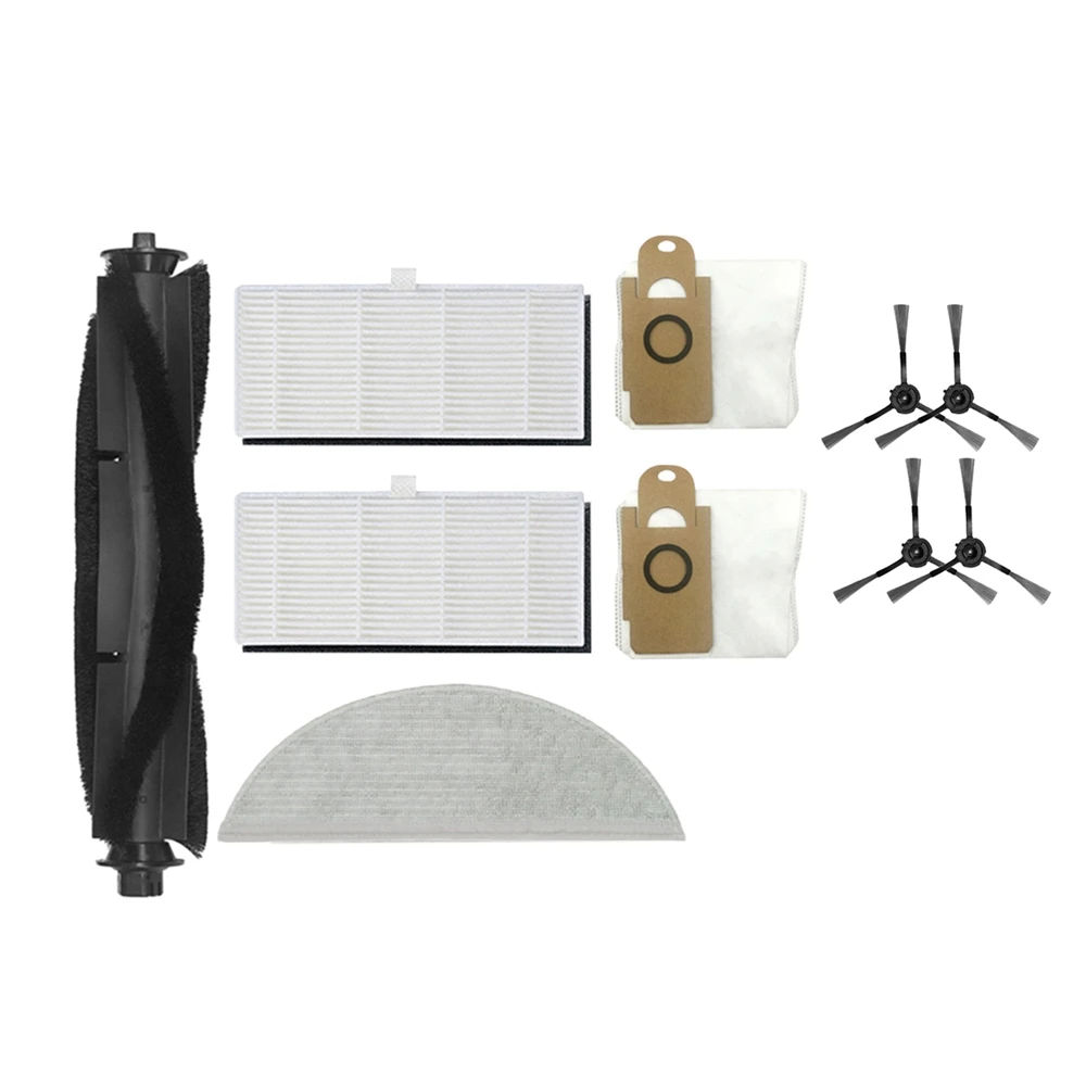 

10Pcs Main Side Brush Mop Cloth Dust Bag Filter for Xiaomi Lydsto R1 Vacuum Cleaner Replacement Kit for Home