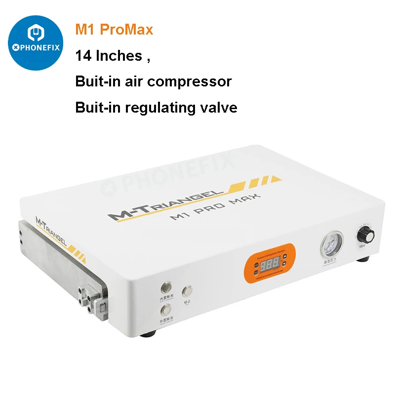 

M-Triangel M1 Pro Max 14-дюймовая автоклавная машина для удаления воздушных пузырей с ЖК-дисплеем для ремонта экрана iPhone Huawei