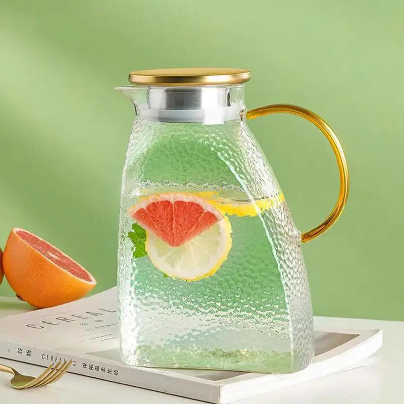 50Oz High Borosilicate Pitchers Resistant Cold Heatable Leak