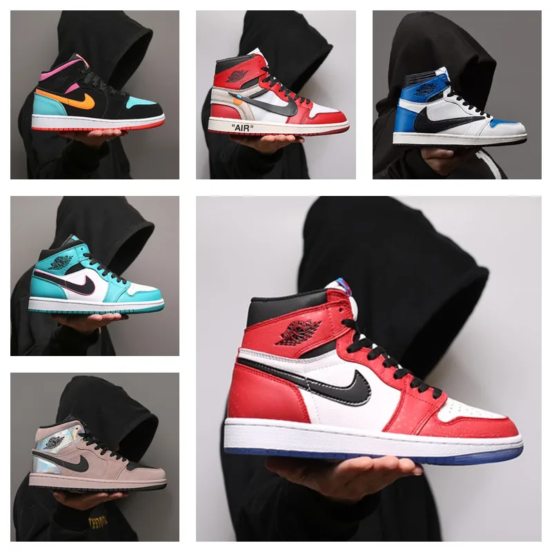 

A19 High Quality Originals Obsidian Men's Basketball Shoes Women High-top Comfortable Sports Outdoor Sneakers EUR 36-47