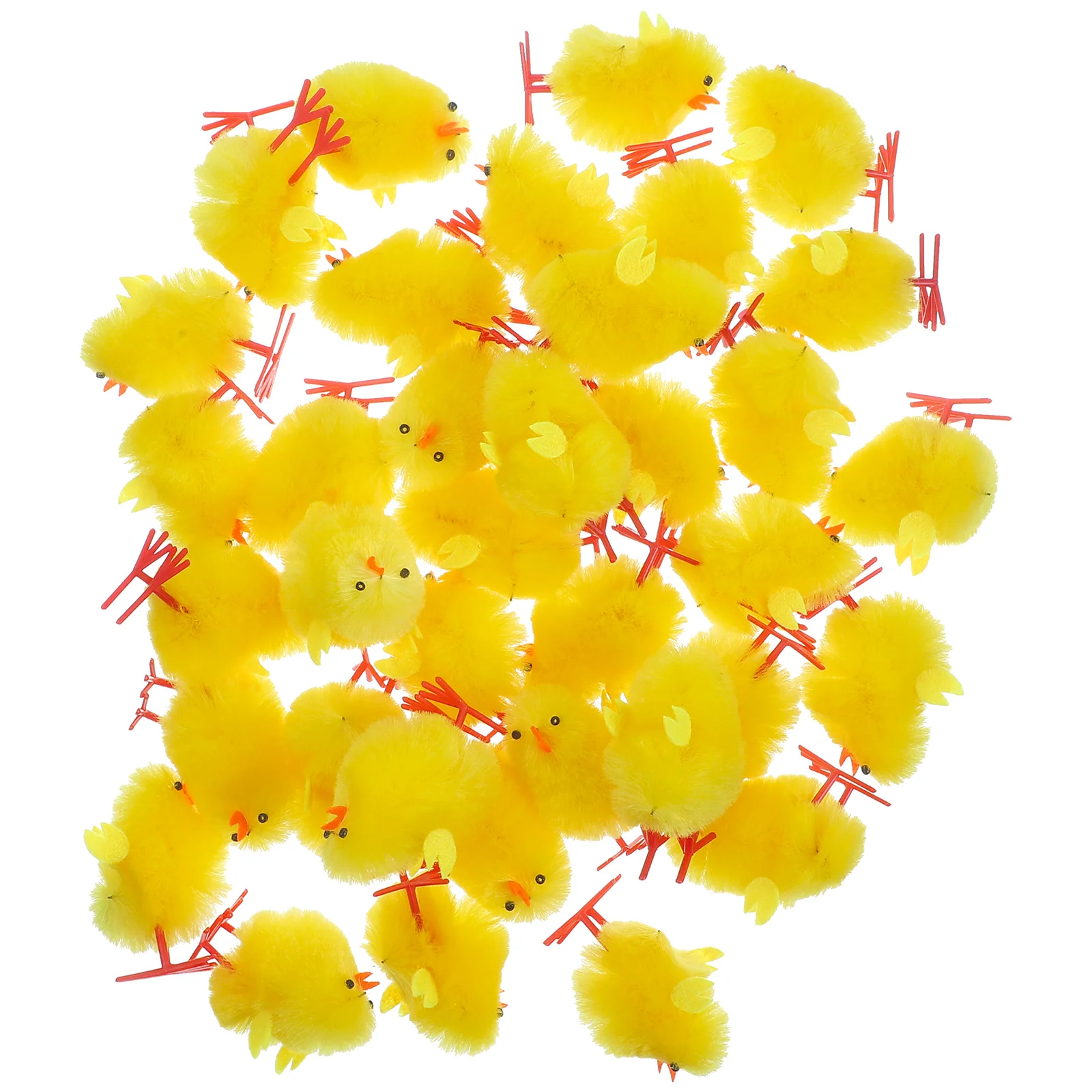 

Plush Chick Ornaments Poultry Animal Decorations Chicken Adornments Plastic Crafts Models