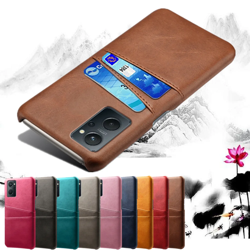 

For Realme 9i Case Luxury PU Leather Card Slots Cover Realme 9i 9 Pro Plus 8 8i C11 C21 C21Y C31 GT 2 Neo 2 Narzo 50A 30A Coque