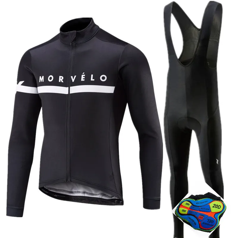 

Pro Cycling Jersey Set 2024 MORVELO Long Sleeve Mountain Bike Cycling Clothing Breathable MTB Bicycle Clothes Wear Suit for Mans