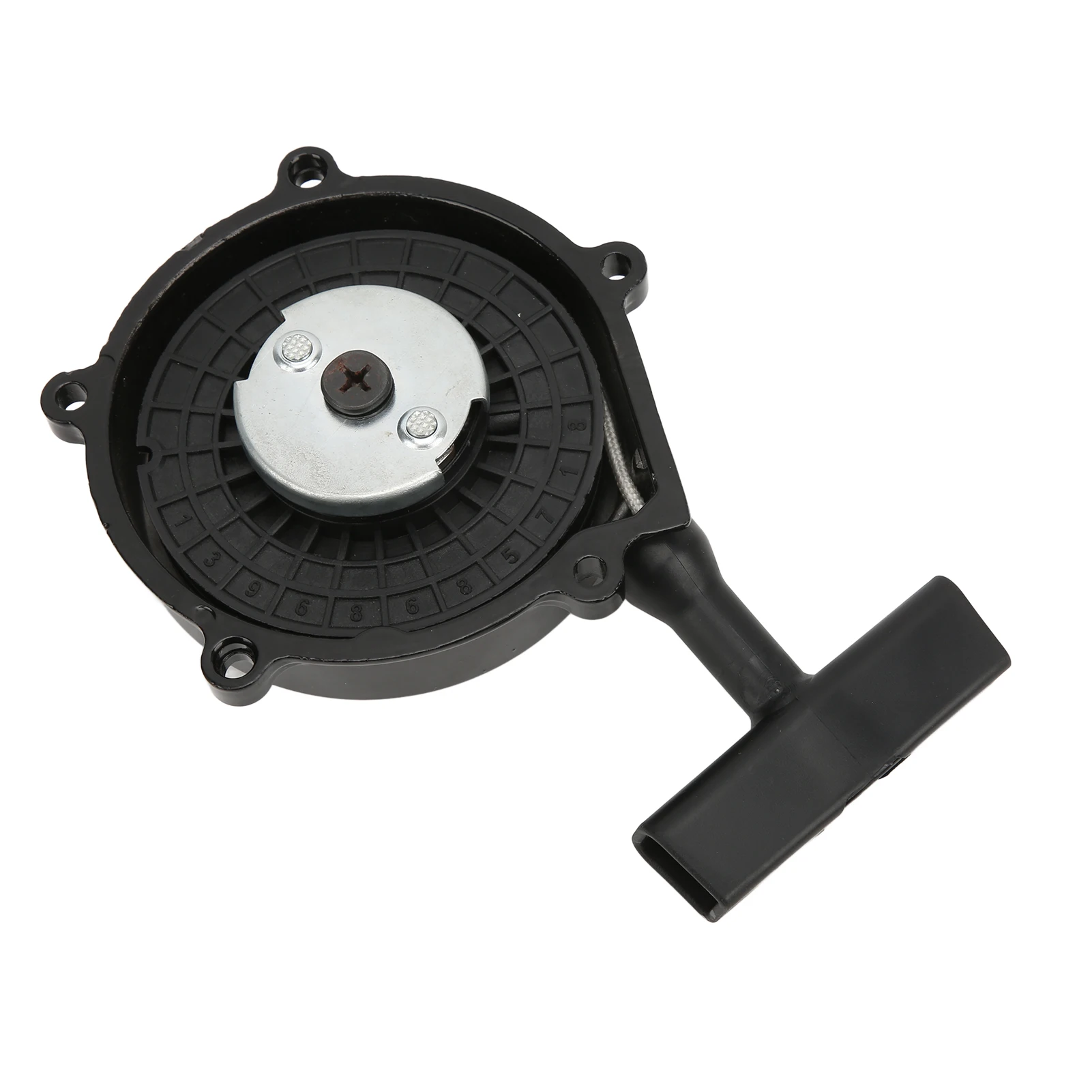 ZK20 Ручной стартер Универсальный алюминиевый сплав Черный блок запуска двигателя