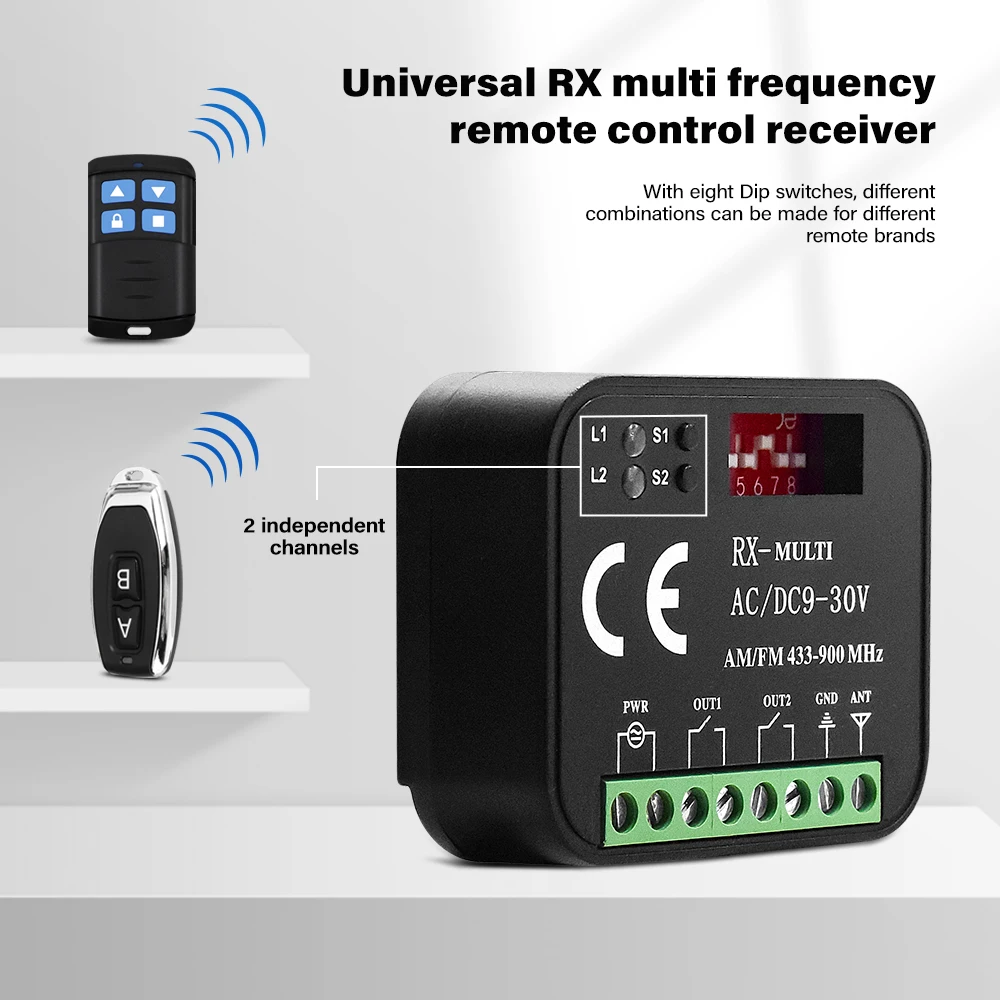 

40pcs Universal Garage Door Remote Control Receiver 2 CH