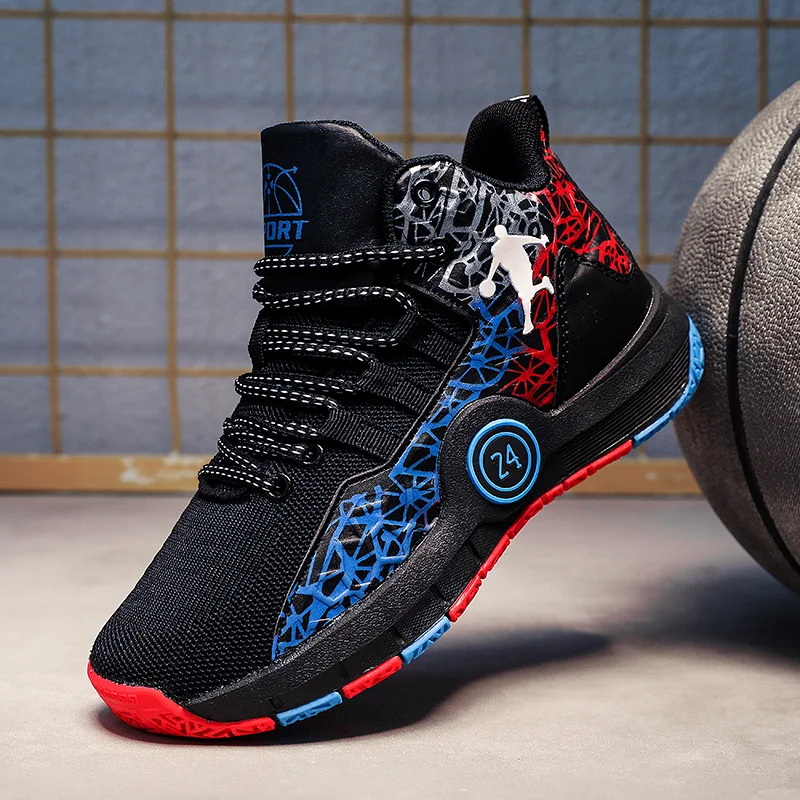 Демисезонные мужские баскетбольные туфли уличные ботинки на шнуровке