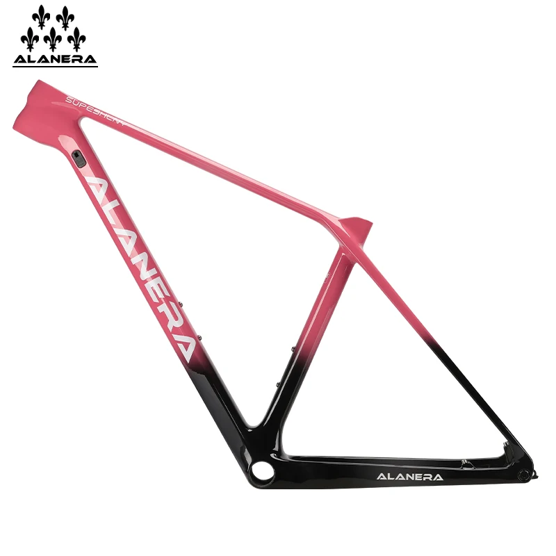Фото Новая градиентная розовая рама ALANERA T800carbon 29er Storm Shadow-MAX для горного велосипеда 148, открытая рама UD, хвостовой крючок №4
