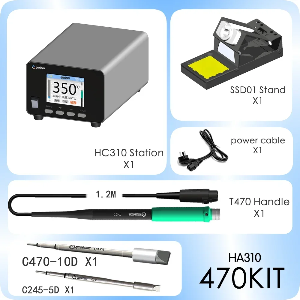 Фото Паяльная станция GEEBOON 350W HA310 для тяжелых условий эксплуатации с постоянной температурой, линейный трансформатор UAE C470C245 №2