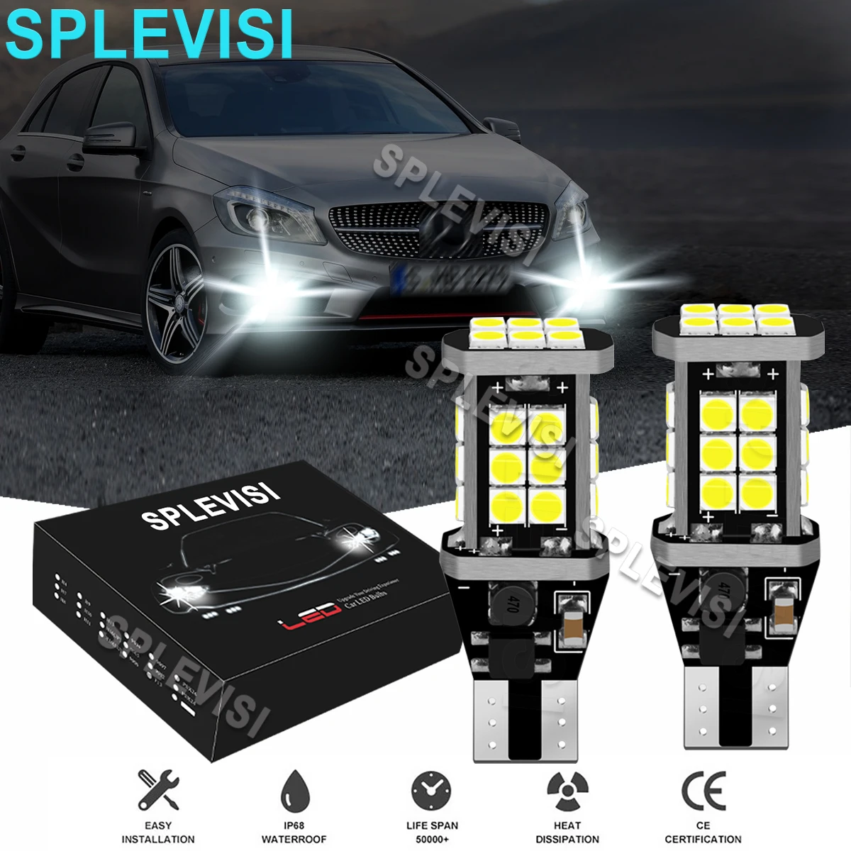 

2PCS LED White Rear Fog Light Bulbs Fogight 12V Fit For Vauxhall Vivaro 2014 2015 2016 2017 2018 2019 2020 2021-On