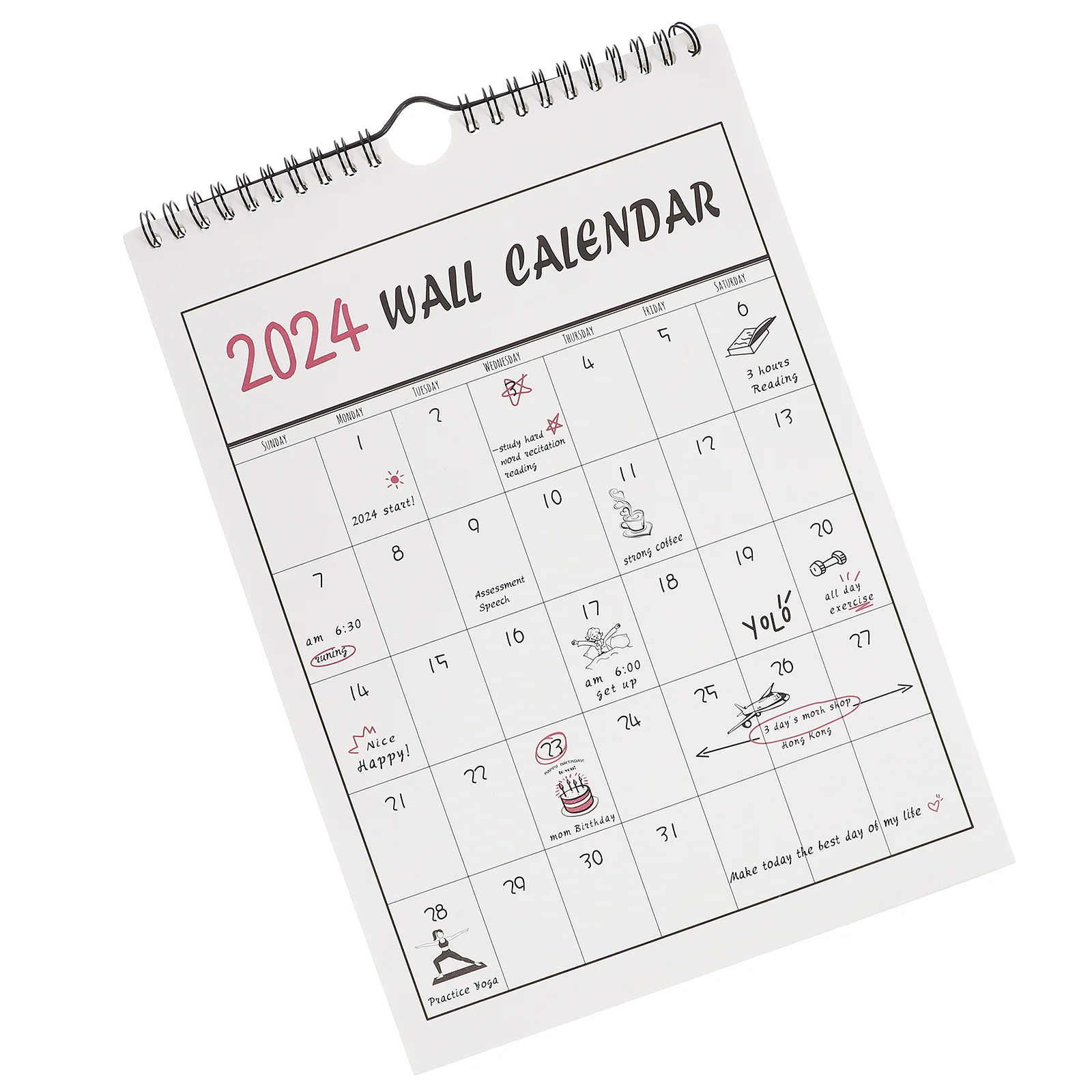 

Ежемесячная настенная доска с календарем для встреч, подвесная домашняя белая доска 2023-2024, проверка семейных праздников