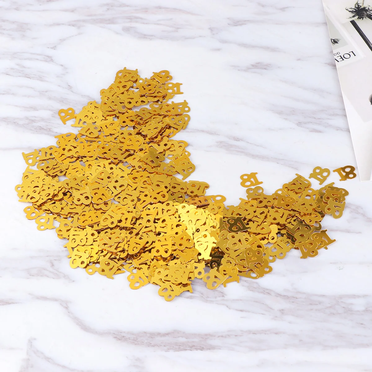 

Birthday Number Table Glitter Decor Cake Decorations Wedding Scatter Balloon Metallic Gold Girl