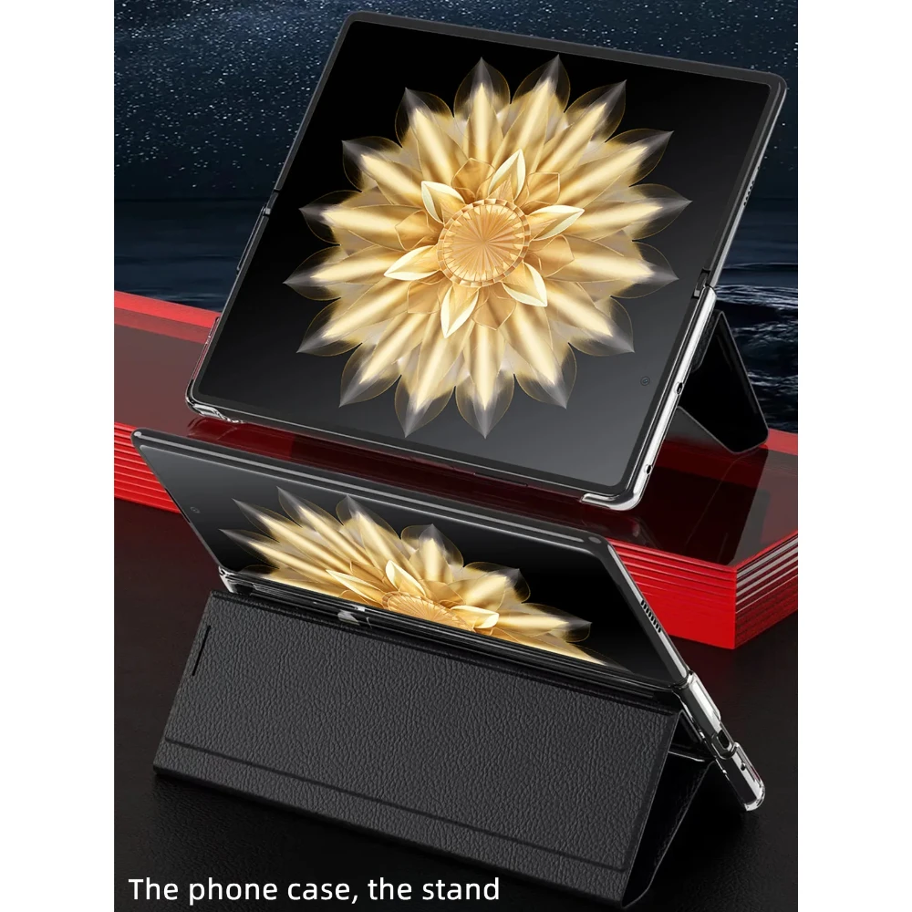 Для Honor Magic V2 VS2 VS умный кожаный чехол с окошком для телефона ультратонкий