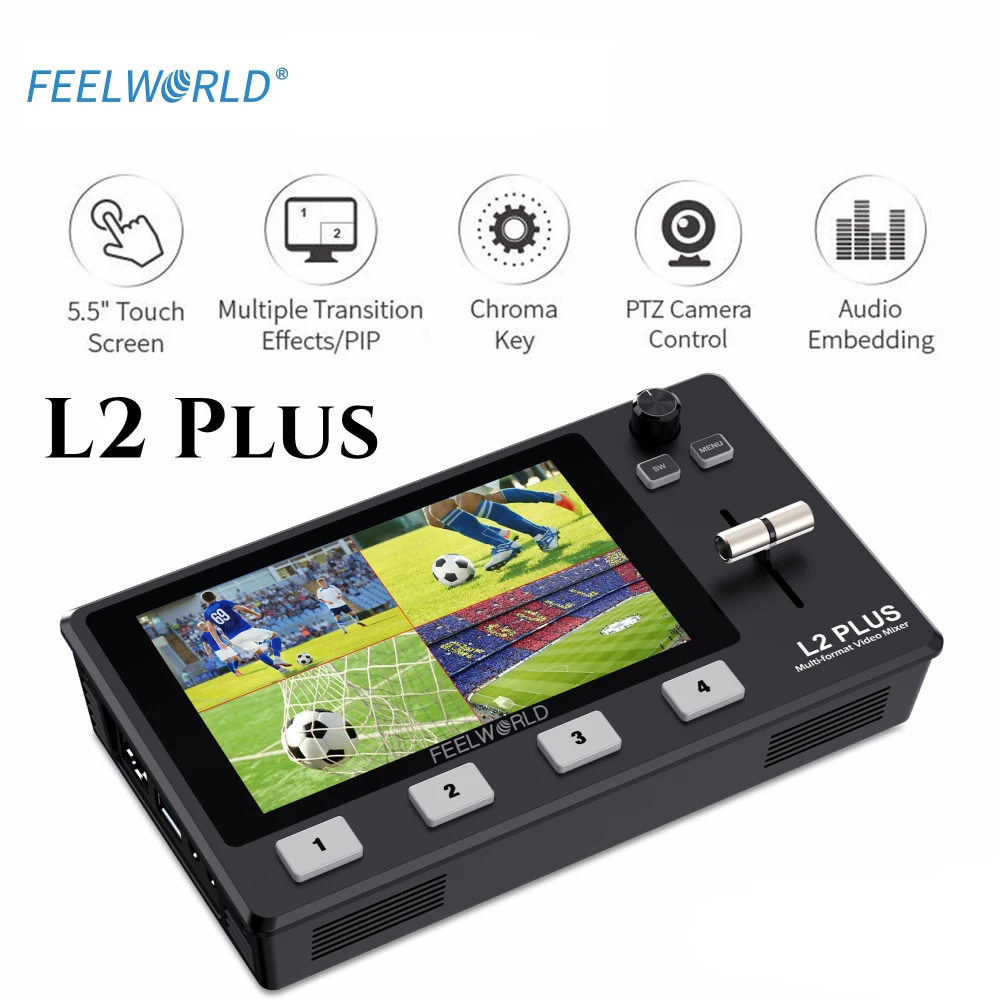 Коммутатор для камеры Feelworld L2 Plus с сенсорным экраном 5 дюйма USB 3 0 управлением