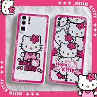hello kitty cartoon cute soft case for xiaomi 9secc9e1011pro mobile phone case redmi note8k20k30k40 silica cover y2k girls