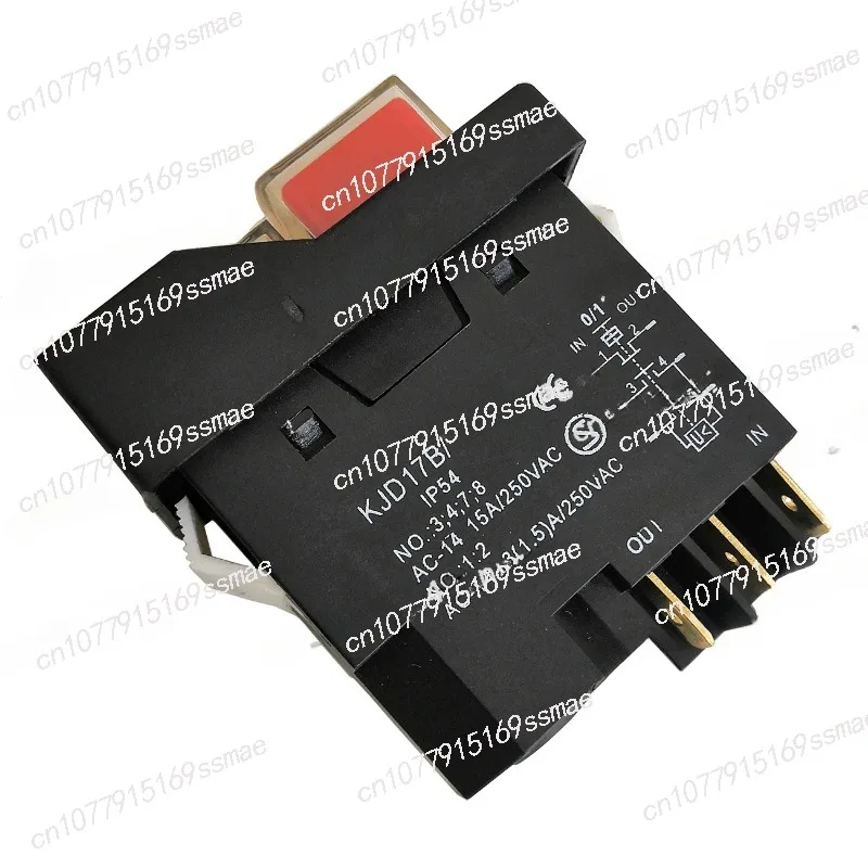 KJD17B/1-2 Водопроницаемый электромагнитный переключатель с кнопкой IP54 250 В