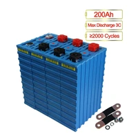 free shipping 4pcs grade a 3 2v calb solar battery 12v 200ah