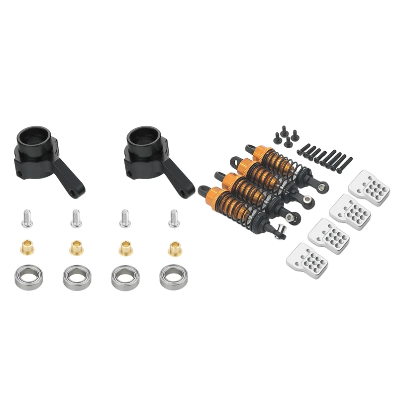 

Metal Steering Cup Turn Cup Kit With 4Pcs Metal Shock Absorber Damper With Extender Seat