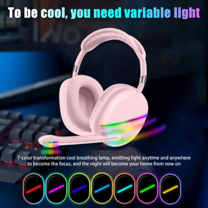 Новые беспроводные Игровые наушники гарнитура с глубокими басами