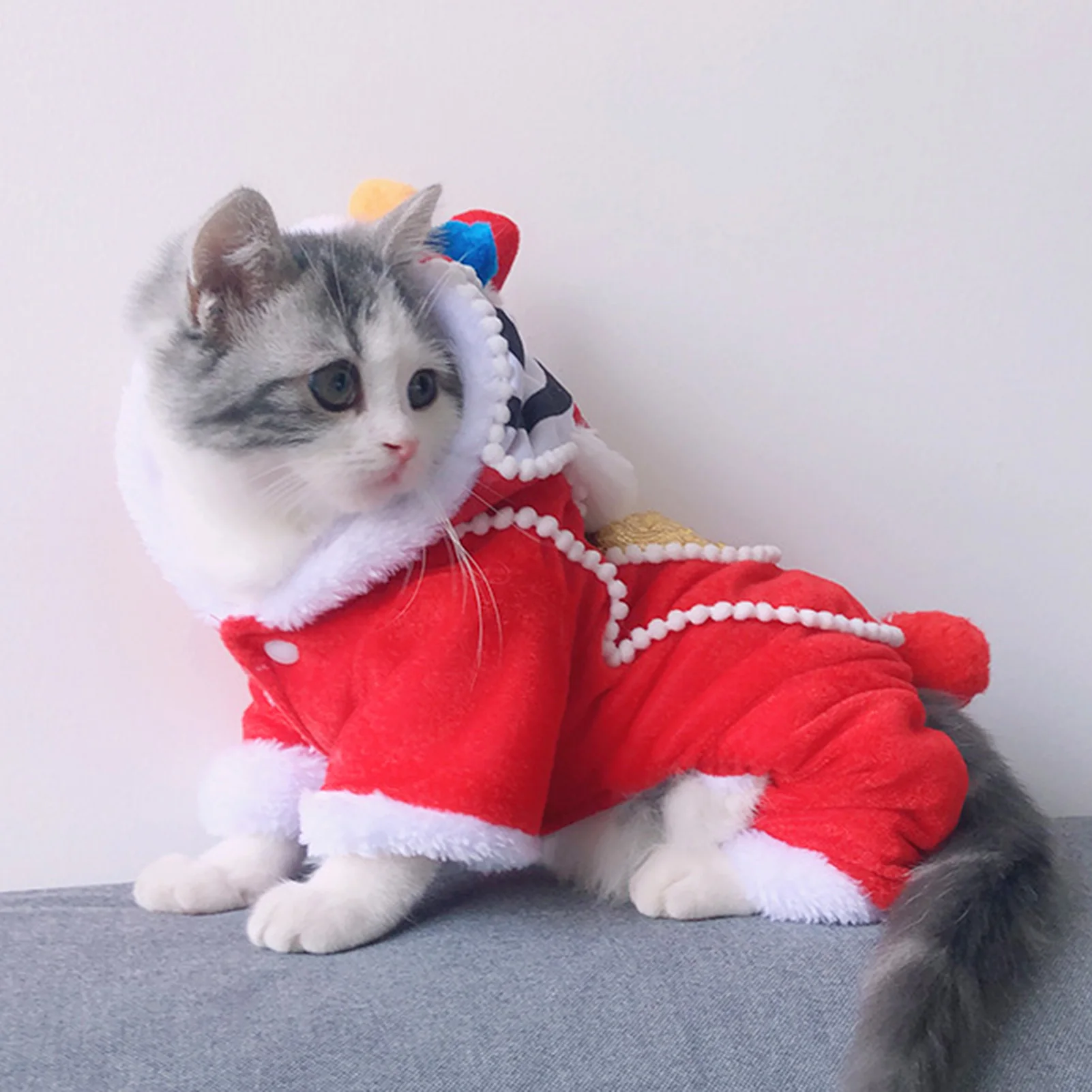 Весенний фестиваль смешная одежда для собак новогодний китайский костюм питомца