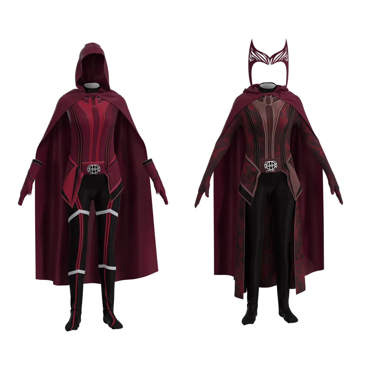 Bambini adulti Wanda Cosplay Scarlet Costume Witch outfit Maximoff Halloween Carnival Suit Mask guanti per le donne