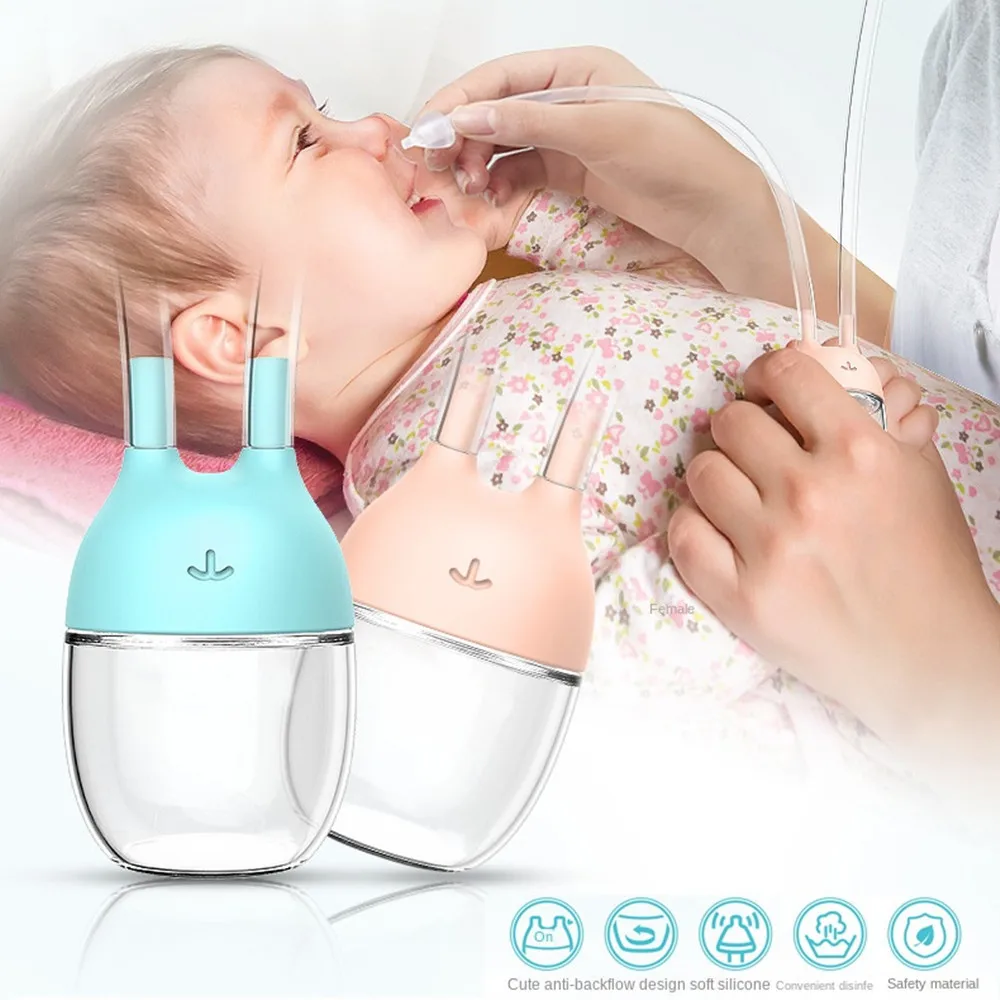 

Baby Nasal Suction Aspirator Nose Snot Cleaner Protection Sucker Tool Mouth Suction Type Health Care For Infant Pipe Aspirators