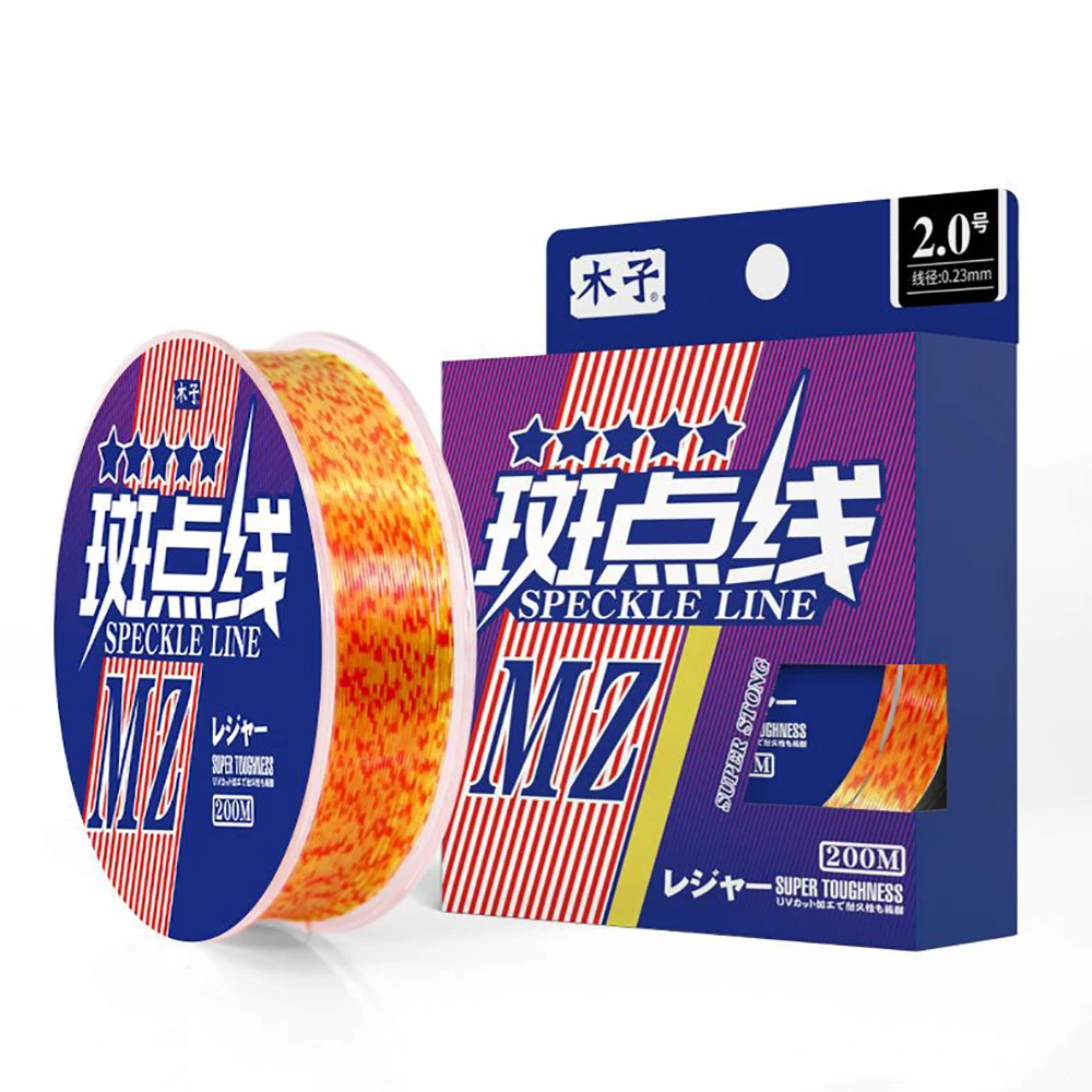 200M Orange Japanese Big Spot Wear resistant Super Strong  Fishing Line Fishing Tool Crucian Carp Fishing Line enlarge