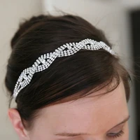 fancy rhinestone hair head chain headbands jewelry bridal wedding crystal headpiecejewelry home prom party club for women girls