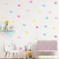 cartoon color transparent glass ball childrens room kindergarten porch home wall decoration pvc wall stickers home accessories