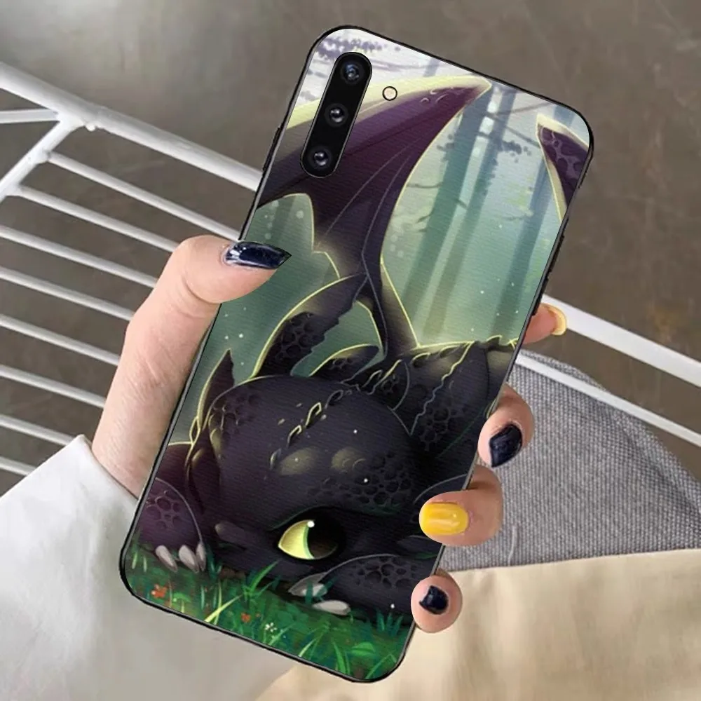 Lovely couple Toothless Fury Dragon Phone Case For Samsung Note 8 9 10 20 pro plus lite M 11 30 21 31 51 A 22 42 02 03
