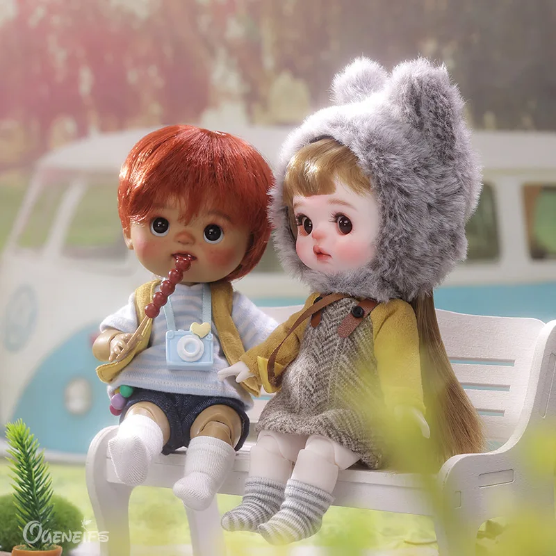 Фото Omelet 1/6 BJD кукла срезанная Одежда Куртка и красная шляпа Смола Искусство игрушки Сюрприз подарок куклы для девочек №2