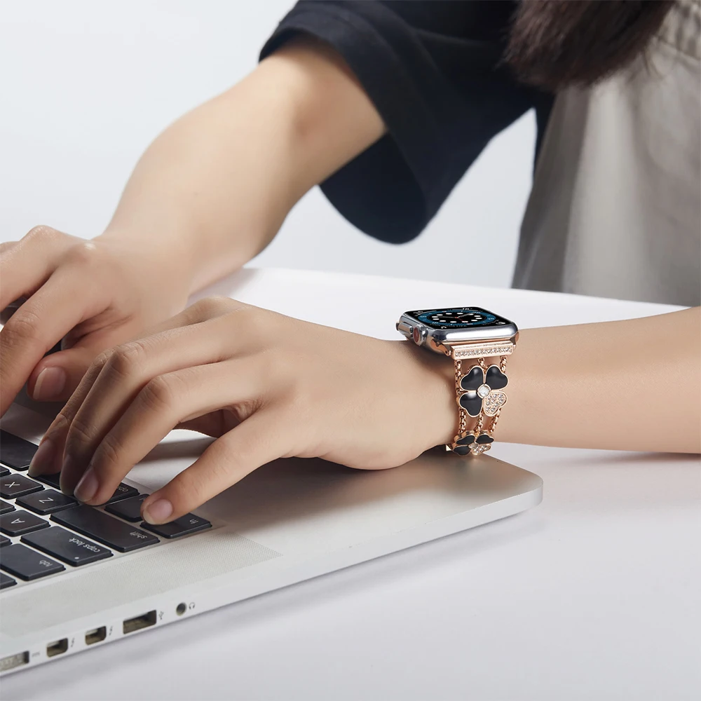 Metal Diamond Strap for Apple Watch Ultra 8 7 49mm 45mm 41mm Replacement Bracelet Wristband for iWatch 65432SE 44mm 40mm 42 38mm