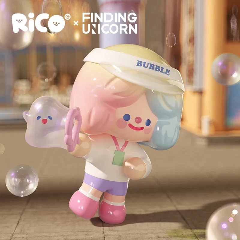 Фото Значение единорога Rico Happy Factory Series слепая коробка аниме фигурка вгадайтесь сумка орнамент фигурки настольные куклы модель подарок №1