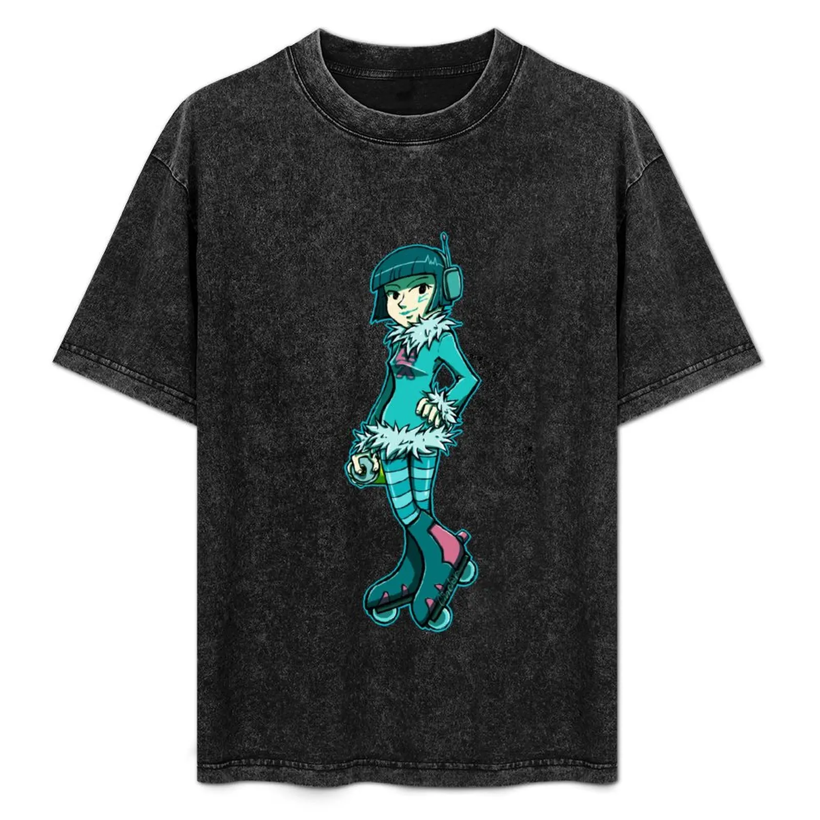 Фото Футболка Mew Jet Set Radio для занятий спортом на открытом воздухе, легкая футболка для занятий спортом на открытом воздухе №1