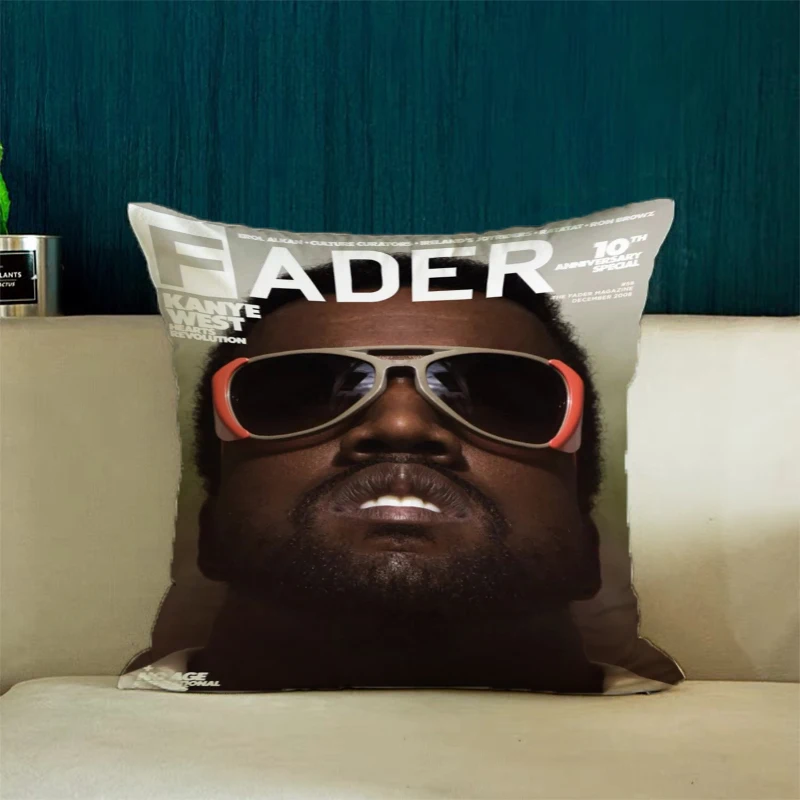 Чехол K-Kanye Omari West для наволочек 45x45 чехлы подушек украшение дома эстетическое