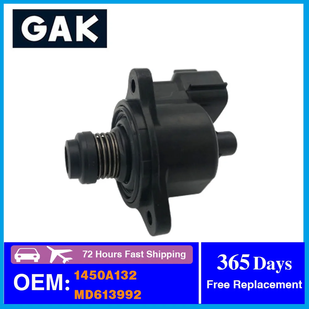 

GAK Idle Speed Air Control Valve For Mitsubishi Chrysler Dodge Lioncel Lancer CS3A 1.6L MD619857 MD628117 1450A132 1450A116