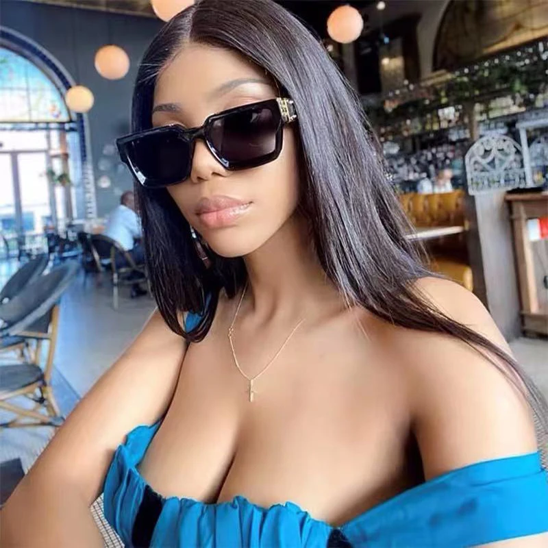 

Men's Sunglasses Fashion luxury designer shades for women sunglasses Square Large Frame Personality Sunglasses Millionaire
