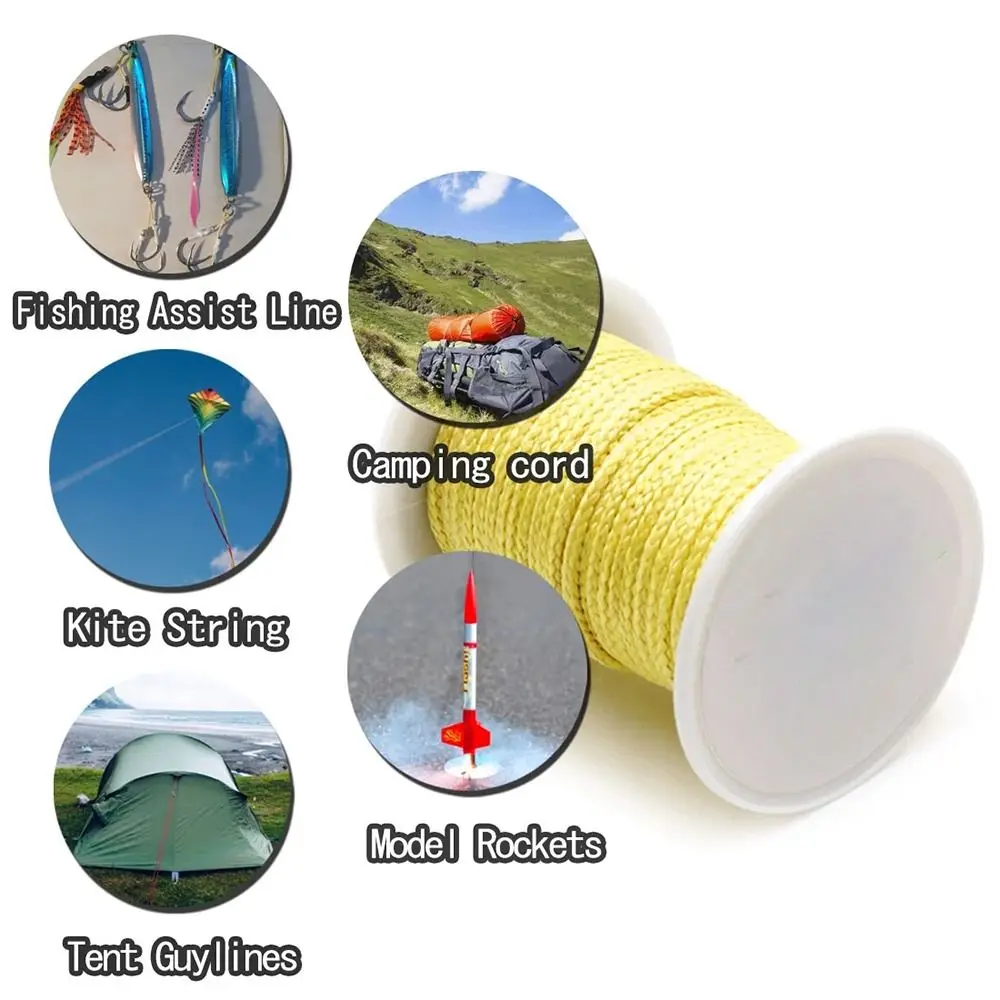 

25M 1.1~1.7mm Fishing Assist Line 220~450lb Wear-Resistant Braided Flying Kite String Outdoor Camping Hiking Refractory
