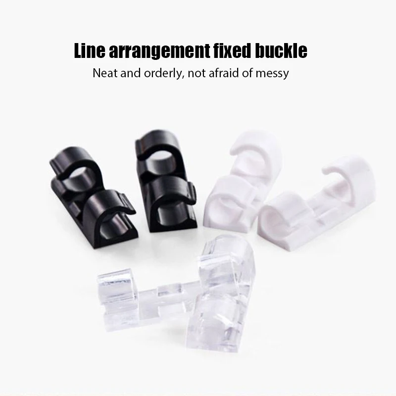 

Universal Cable Organizer USB Cable Winder Desktop Tidy Cable Management Clips Cord Holder Wall Wire Manager Data Line Organize
