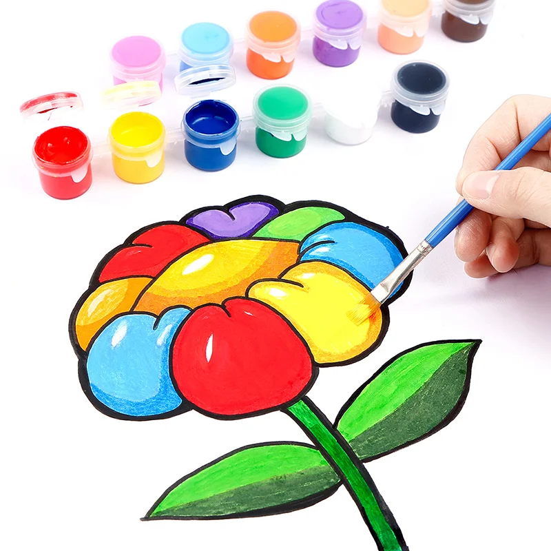 

6 Colors Eco-friendly Acrylic DIY Handmade Painting Art Materials Painting Tool Art Materials for Hand Painting 2022 New Year