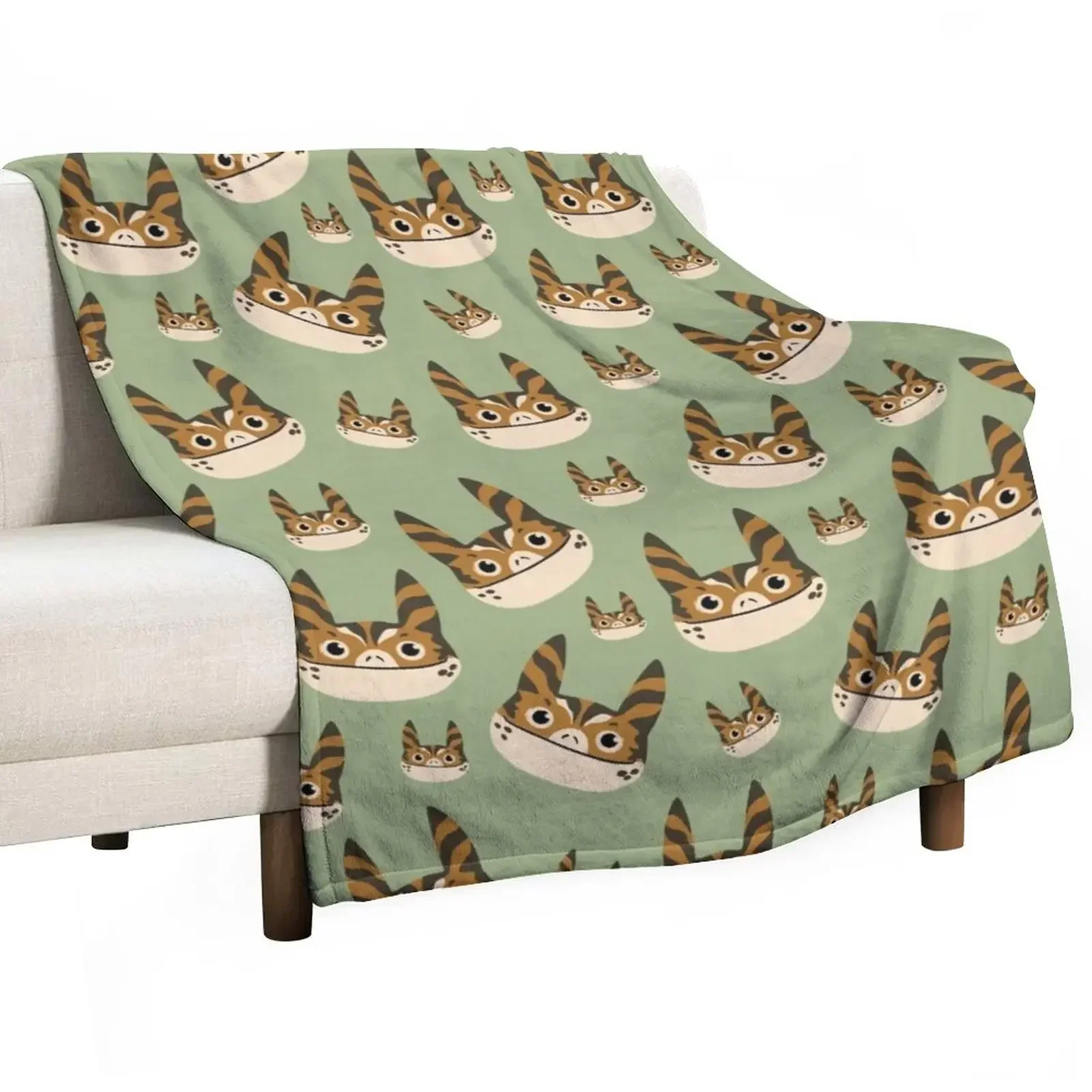 Одеяло с рисунком кота loth гигантские покрывала для дивана и кровати одеяла