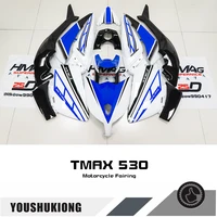 motorcycle fairing shell red blue for yamaha tmax t max 530 12 21 new premium fairing racing injection molding