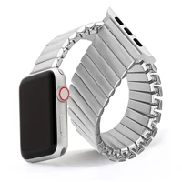 elastic watchband for iwatch 38mm 40mm 44mm 42mm woman stainless steel band for apple watch series 6 5 4 3 se 2 expansion luxury