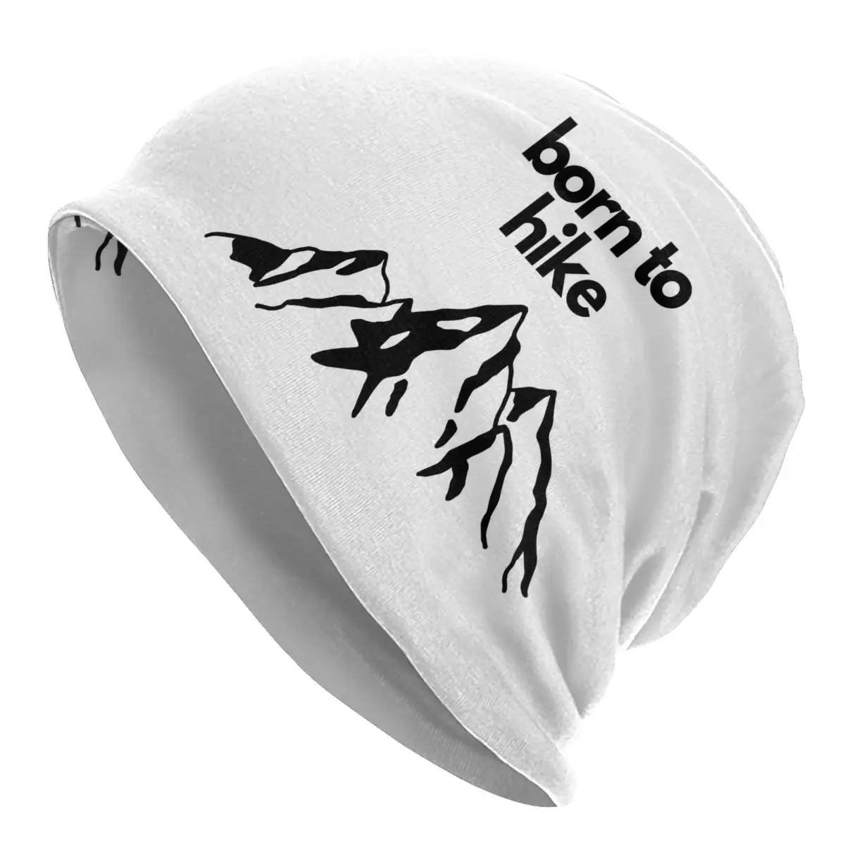 

Теплая вязаная шапка Born To Hike-Mountain, модная шапка, осенне-зимняя уличная Шапка-бини, шапки для мужчин, женщин и взрослых