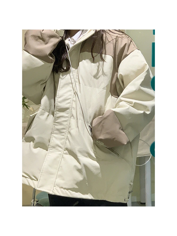 Women's Winter Coat 2022 New Thicken Korean Fashion Cute Puffer Jacket Loose Casual Down Jackets Warm Cotton Outerwear Oversize